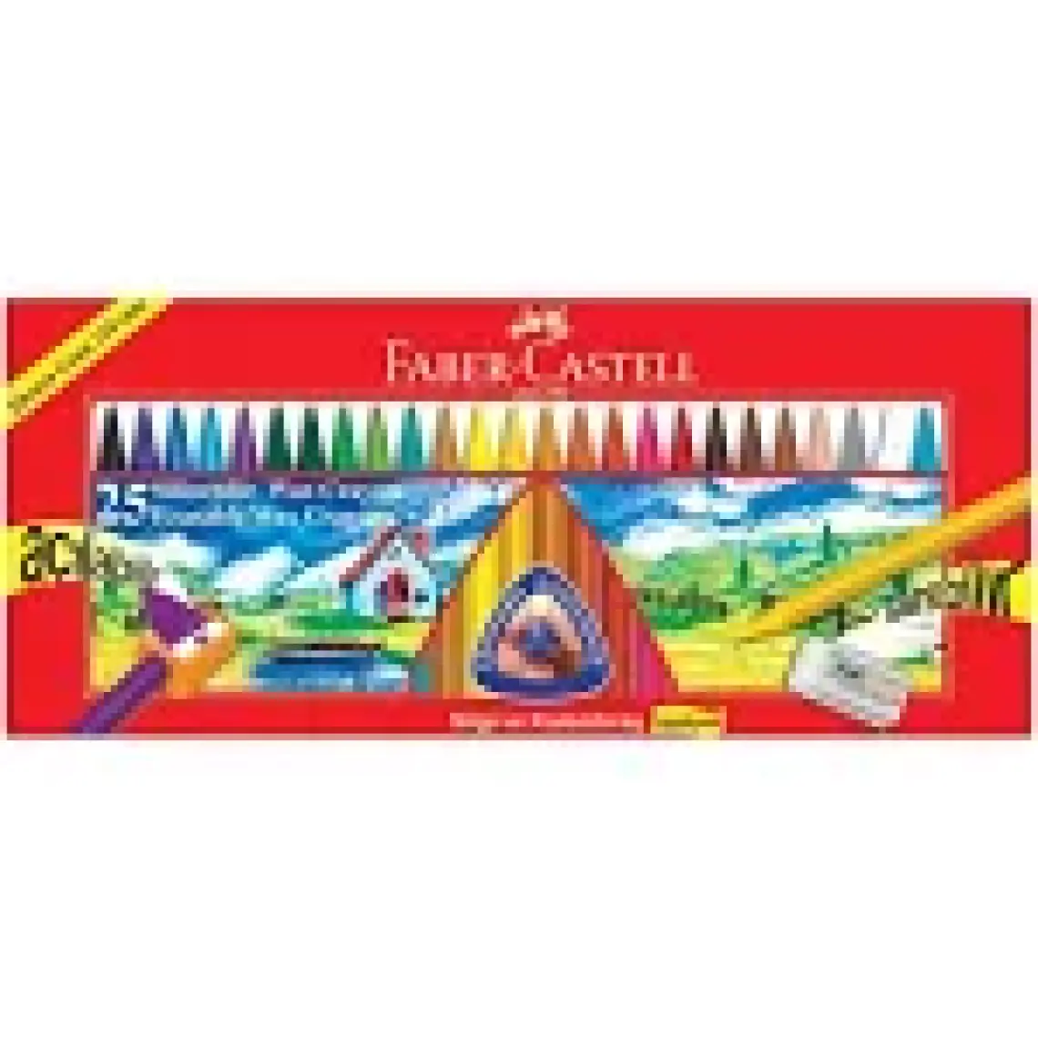 Faber-Castell Silinebilir Mum Boya 25 Renk