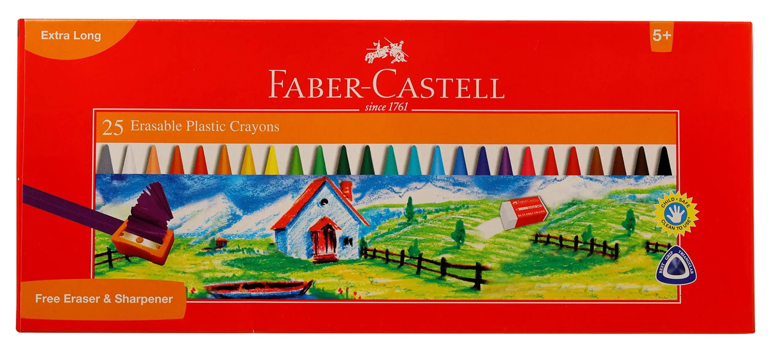 Faber-Castell Silinebilir Mum Boya 25 Renk