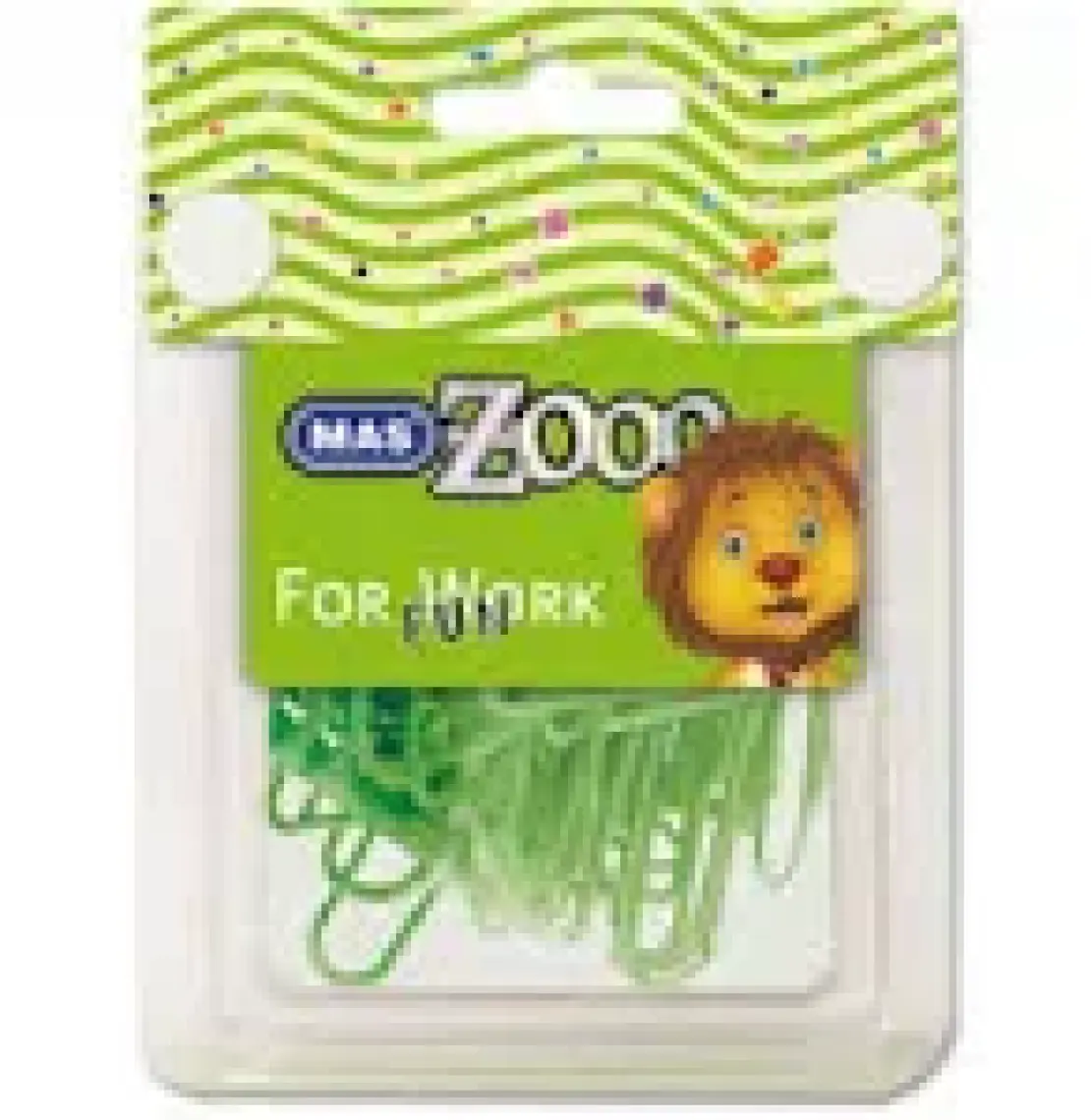 Mas Colors Seffaf Dörtgen Kutuda Plastik Kapli Ataş No:3 Yesil 610