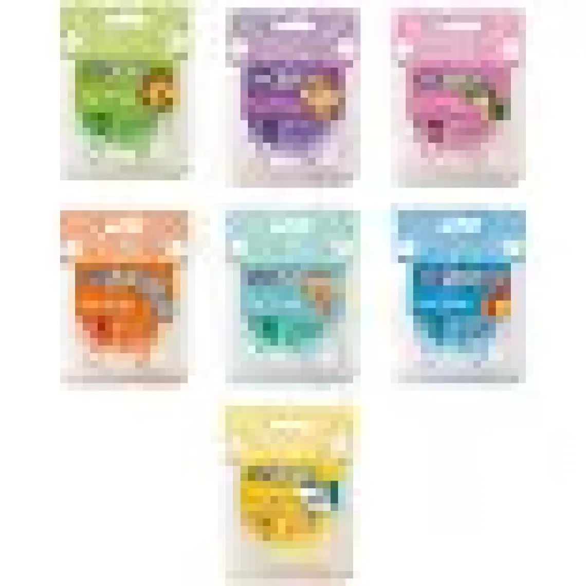 Mas Colors Seffaf Dörtgen Kutuda Plastik Kapli Ataş No:3 Yesil 610