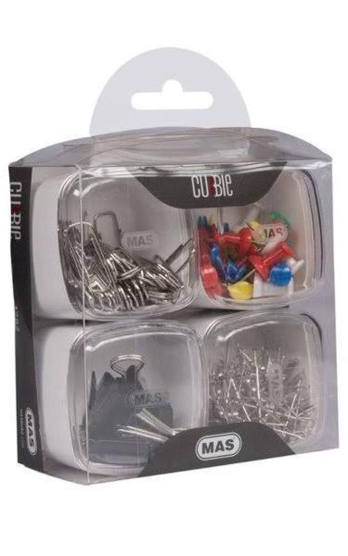 Mas 1282 Ataş + Toplu İğne + Harita Çivisi + Kıskaç(Klips) Cubbie