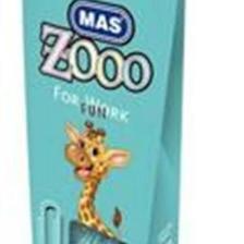 Mas Zooo - Karton Pakette Plastik Kaplı Ataş - No:3 - Turkuaz