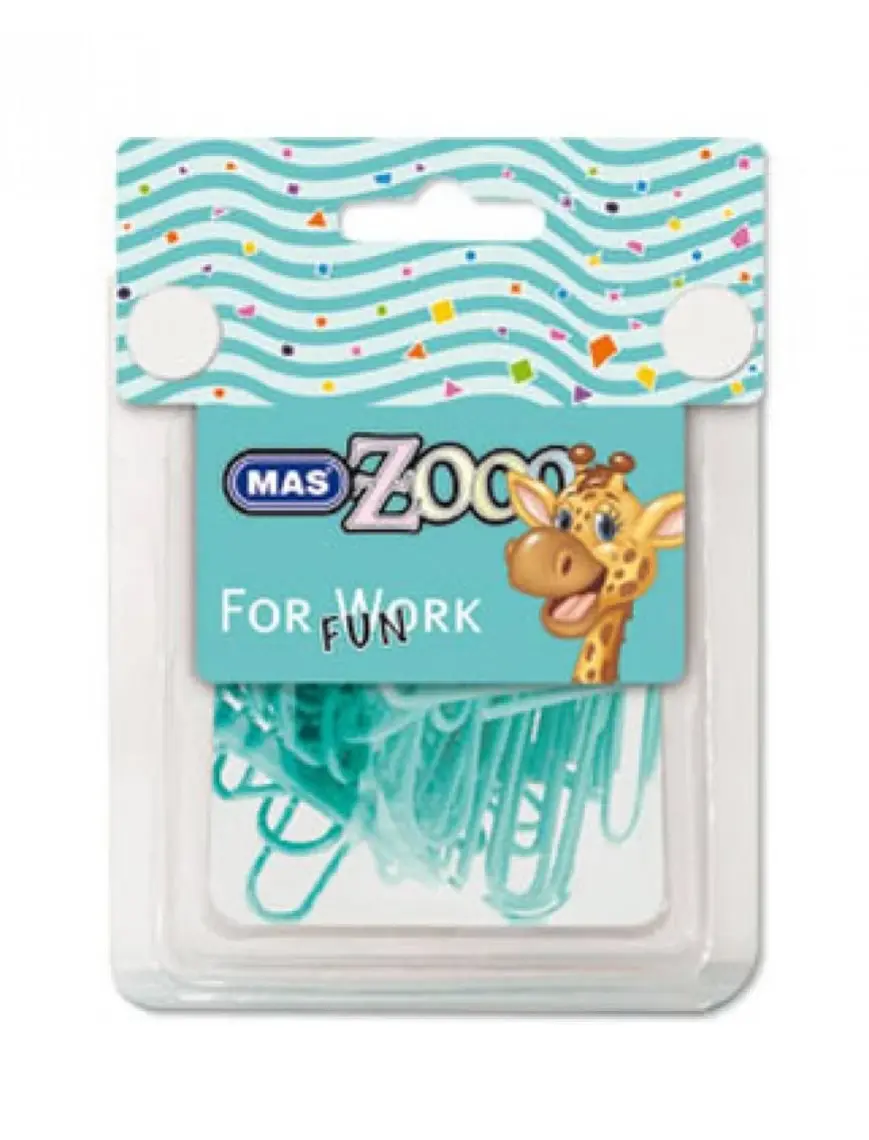 Mas Colors Seffaf Dörtgen Kutuda Plastik Kapli Ataş No:3 Turkuaz 610
