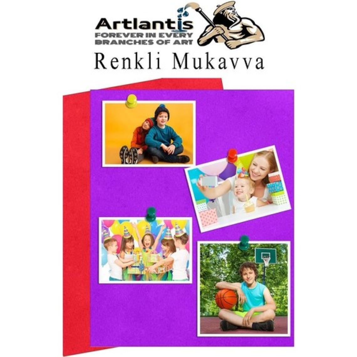 Artlantis Renkli Mukavva 5 Renk 35X50 cm 1 Paket Sert Renkli Karton 1.0 mm Okul Okul Öncesi Anasınıfı Hobi Etkinlik