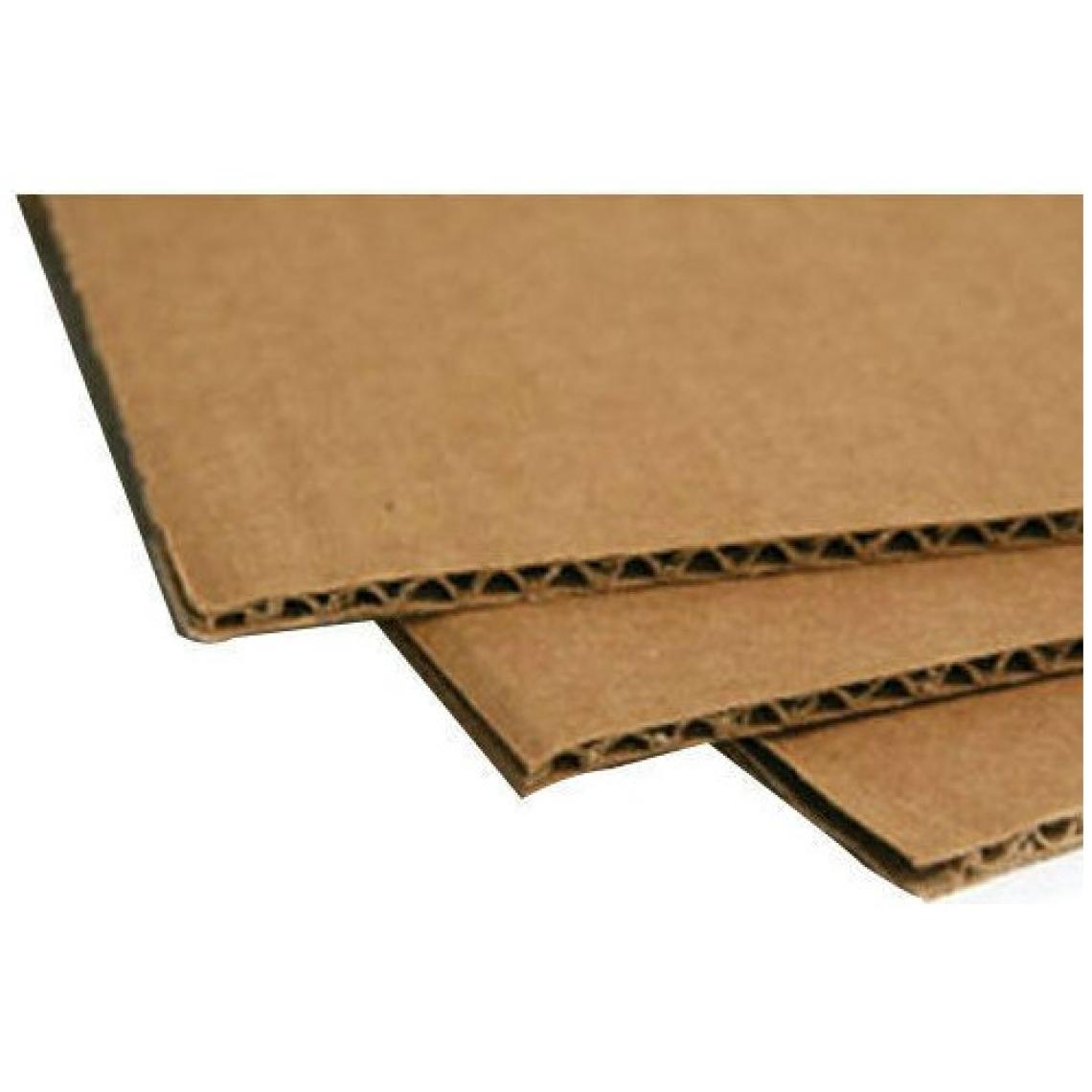 Kraft 100x120cm 3mm Oluklu Mukavva Karton 6'lı Paket Ödev Kartonu - Proje Kartonu