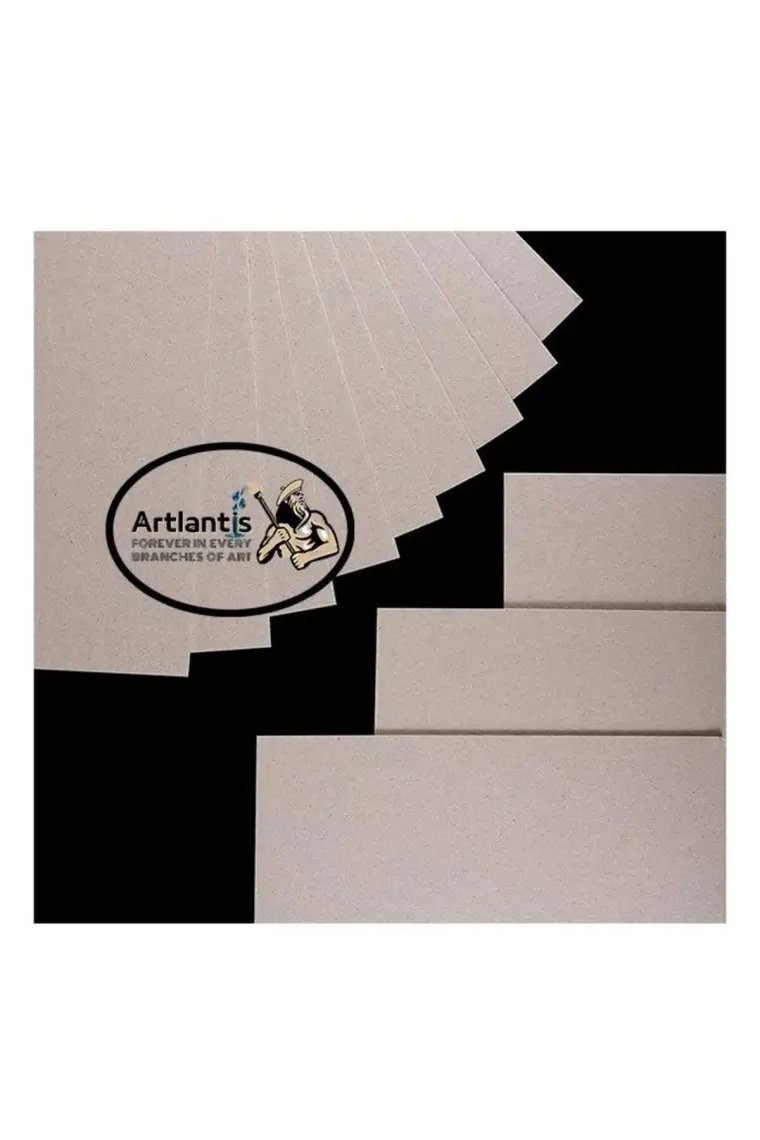 Artlantis Mukavva Gri 2 mm 35X50 cm 5 Adet Sert Karton Ekstra Sıkıştırılmış 35*50 Mukavva Gri Renkli 2mm 5 Adet