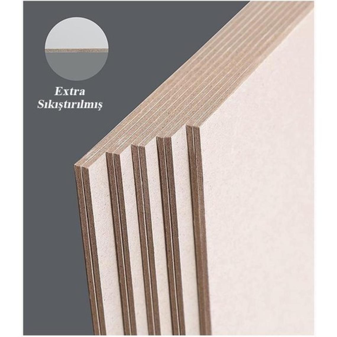 Artlantis Mukavva Gri 3 mm 50X70 cm 5 Adet Sert Karton Ekstra Sıkıştırılmış 50*70 Mukavva Gri Renkli 3mm 5 Adet