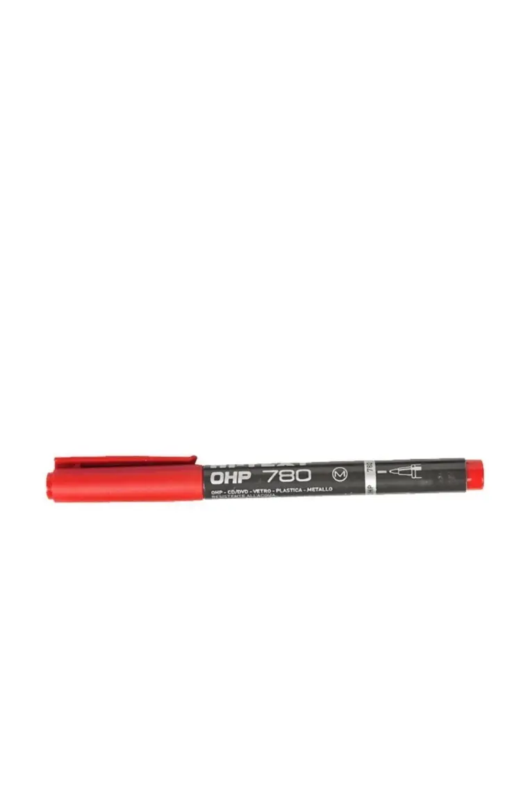 Hı-Text Asetat Kalemi (M) Kırmızı 780Mk