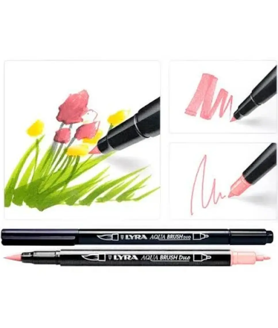Lyra Graduate Aqua Brush Duo Çift Taraflı Pastel Tonlu 6'lı Set