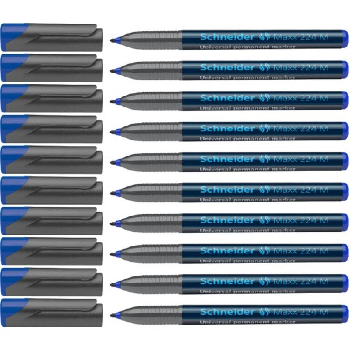 Schneider Maxx 224 M Asetat Kalemi 1.0 mm Mavi 10'lu