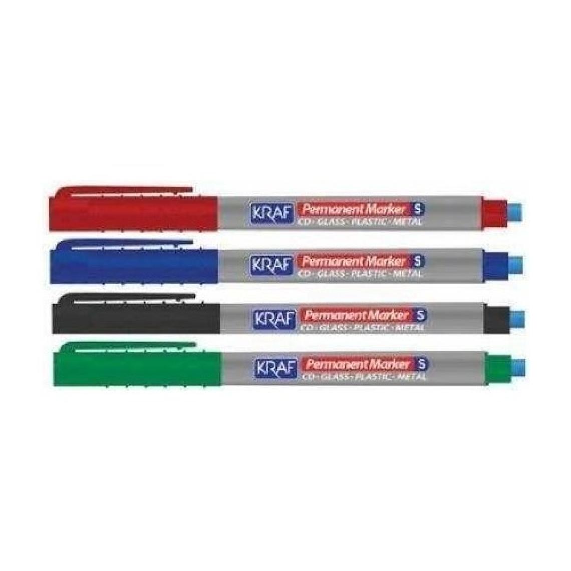 Kraf 270S Silgili Asetat Kalemi 4 Renk Set