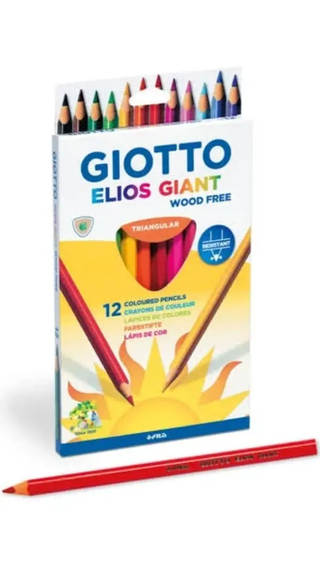 Giotto 12'li Elios Giant Kuru Boya Kalemi 221500