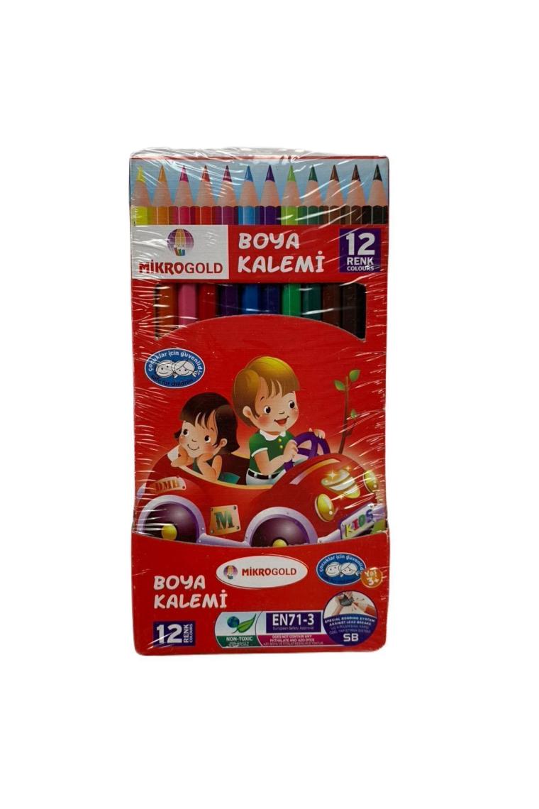 Mikro Gold Kuru Boya Tam Boy 12'li
