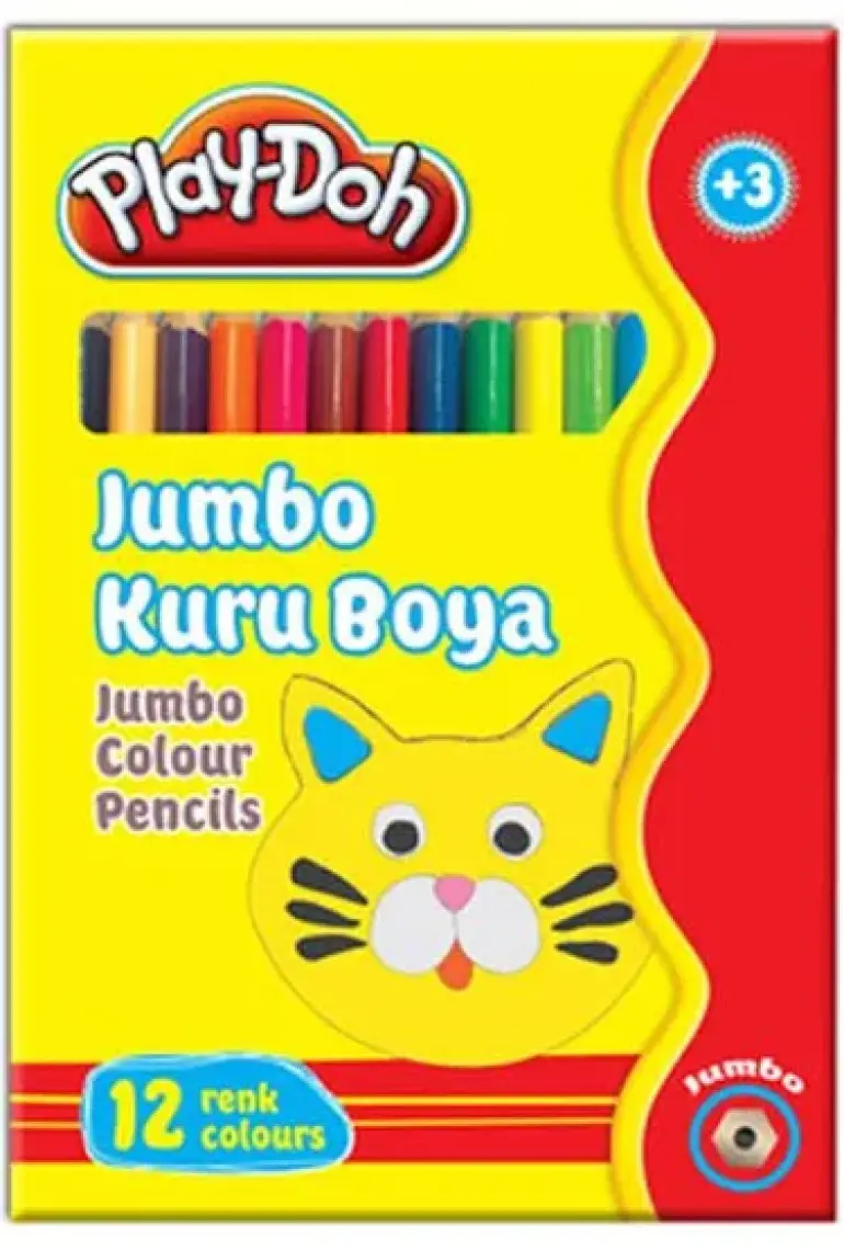 Play-Doh Kuru Boya 12 Renk Jumbo 1/1