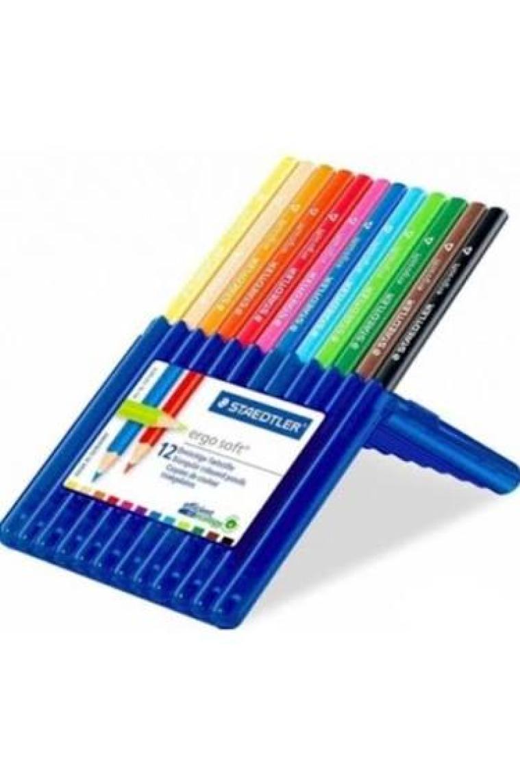Staedtler Ergo Soft Kuruboya 12 Renk + Çanta Hediyeli