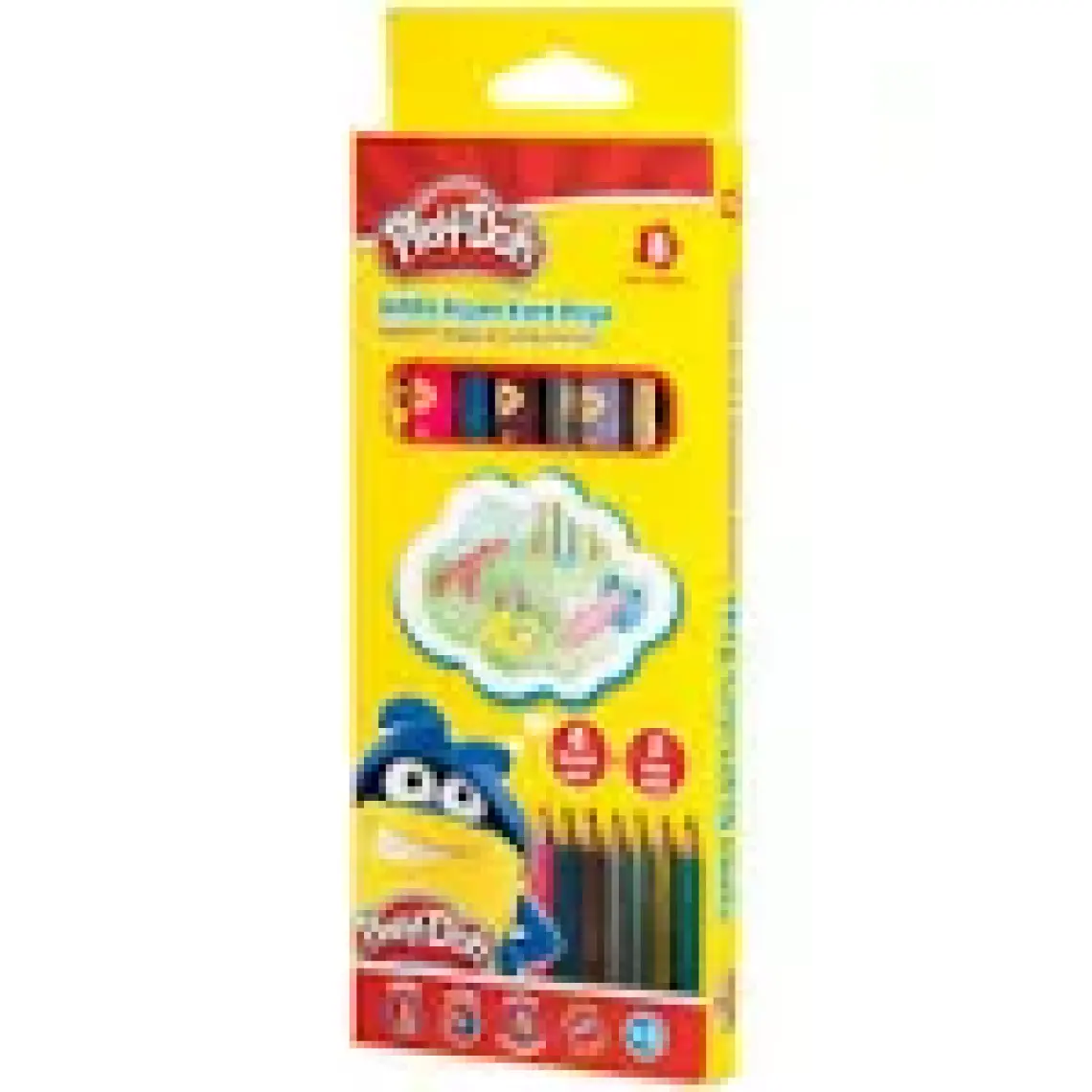 Play-Doh Kuruboya Jumbo 8 Renk Neon Play-Ku016