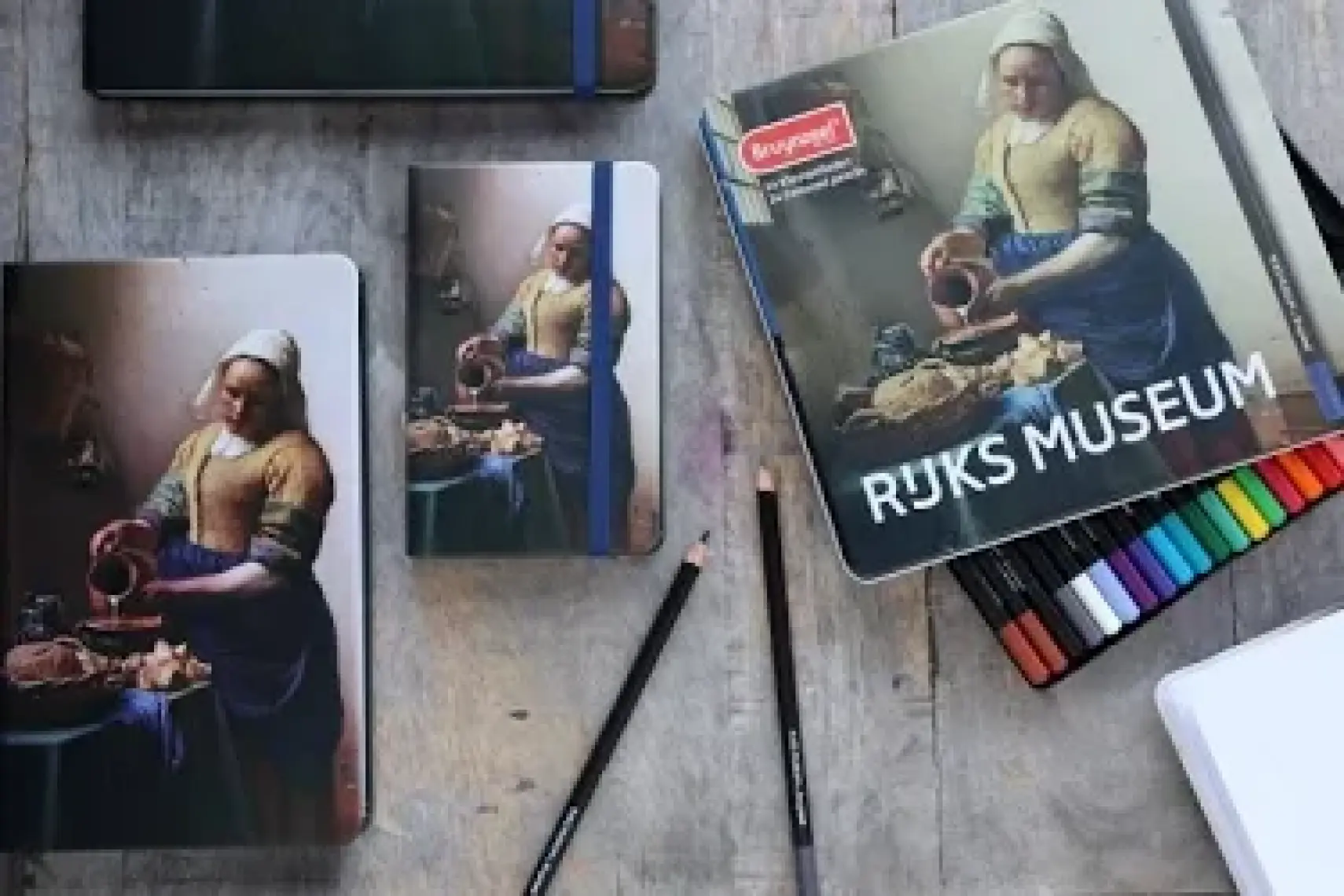 Bruynzeel Rijks Museum Kuru Boya Kalem Seti 24 Renk Milk Maid Metal Kutu