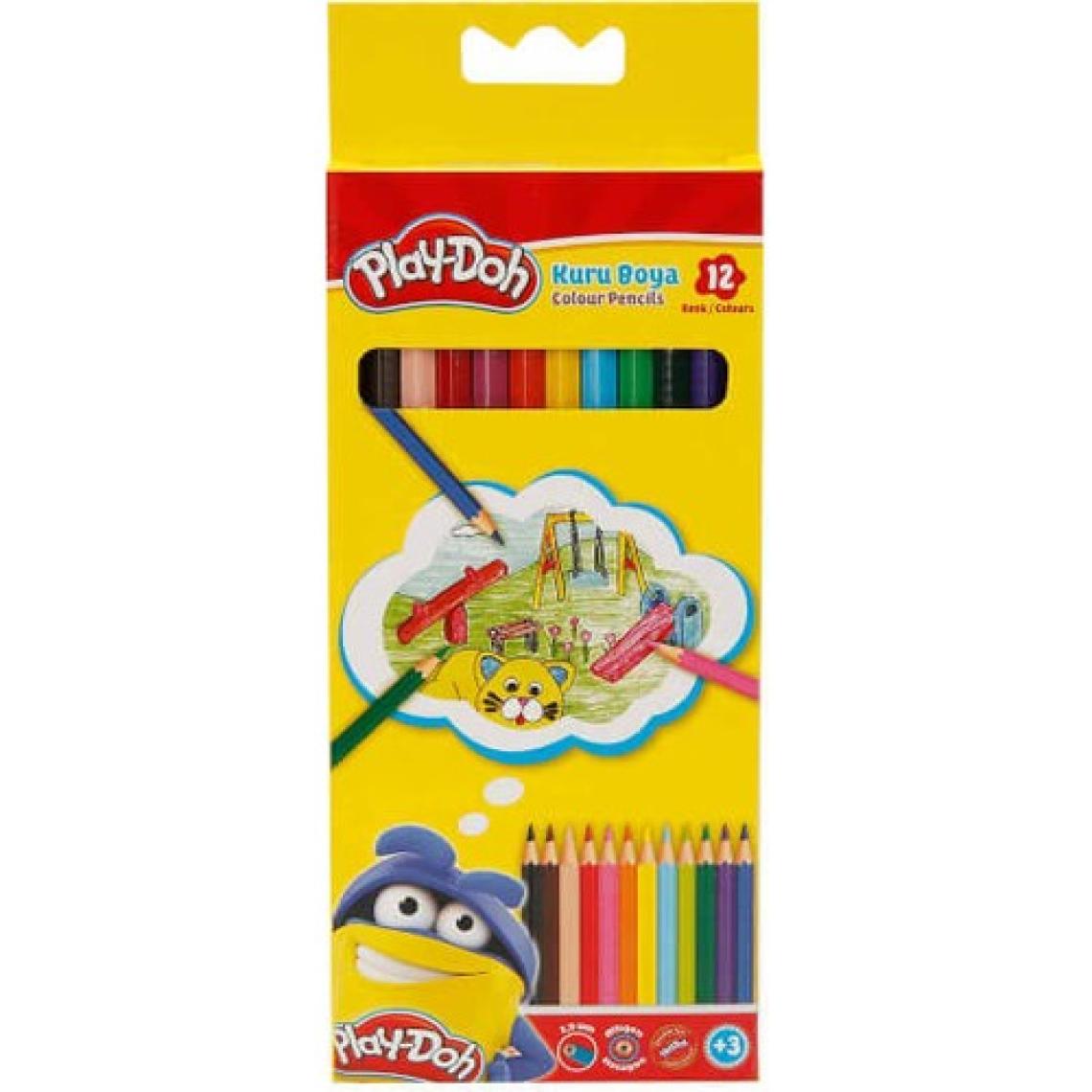 Play-Doh Kuru Boya 12 Renk Tam Boy 1/1