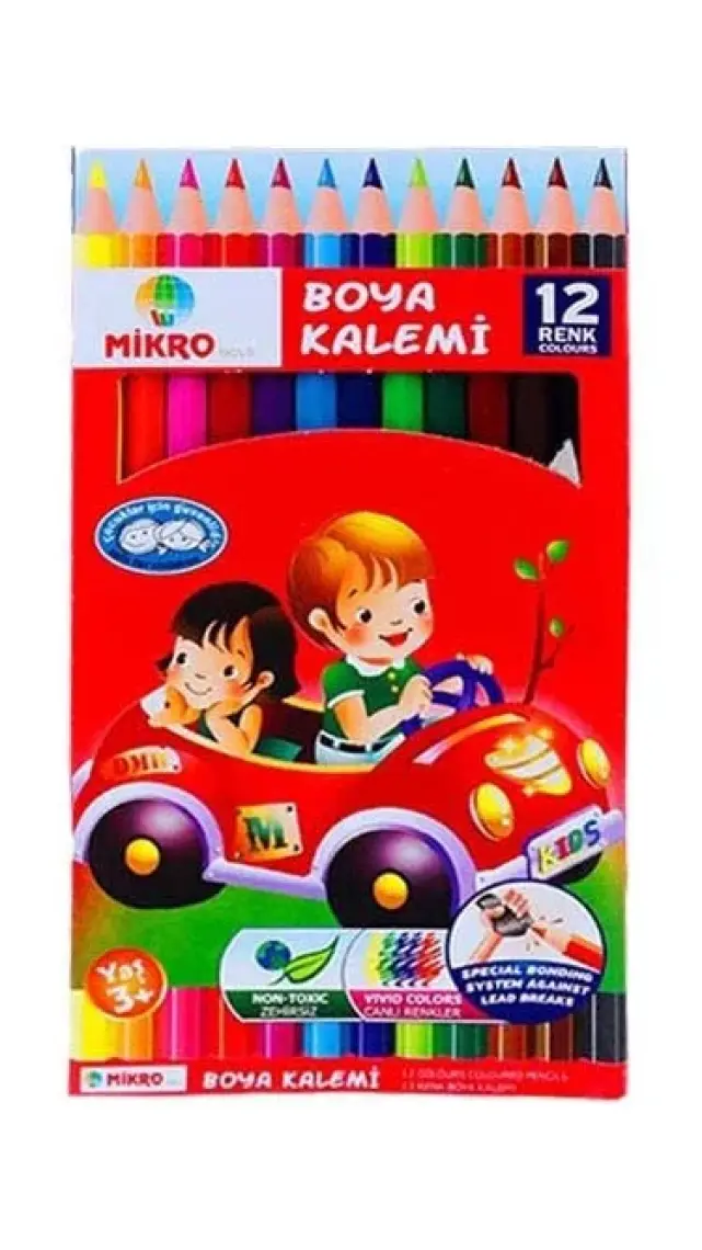 Mikro Gold Kuru Boya Tam Boy 12'li