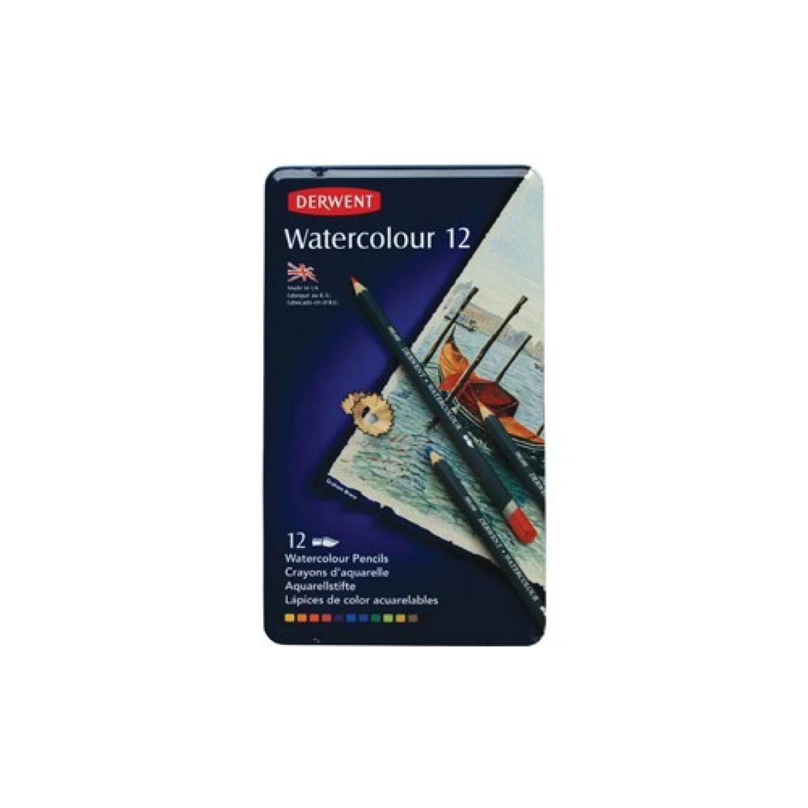 Derwent Watercolour 6,9 mm Sulandırılabilir Kuru Boya 12'li (32881)