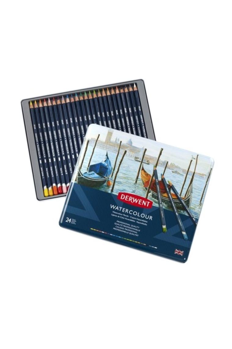 Derwent Watercolour 6,9 mm Sulandırılabilir Kuru Boya 24'lü (32883)