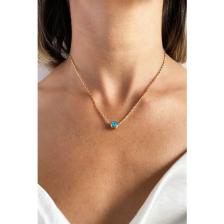 Sose Moda Nazar Boncuklu Minimal Gold Kolye
