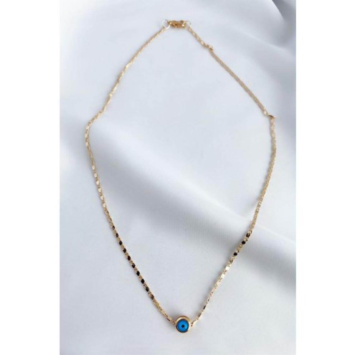 Sose Moda Nazar Boncuklu Minimal Gold Kolye