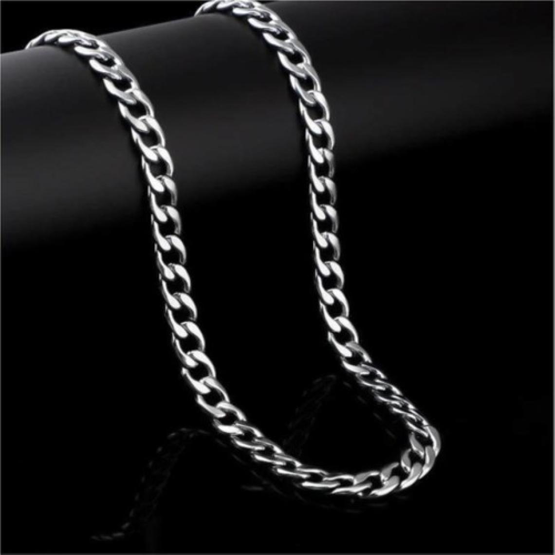 X-lady Accessories Gemici Erkek Zinciri Kolye 7 mm 56 cm Gümüş Renk