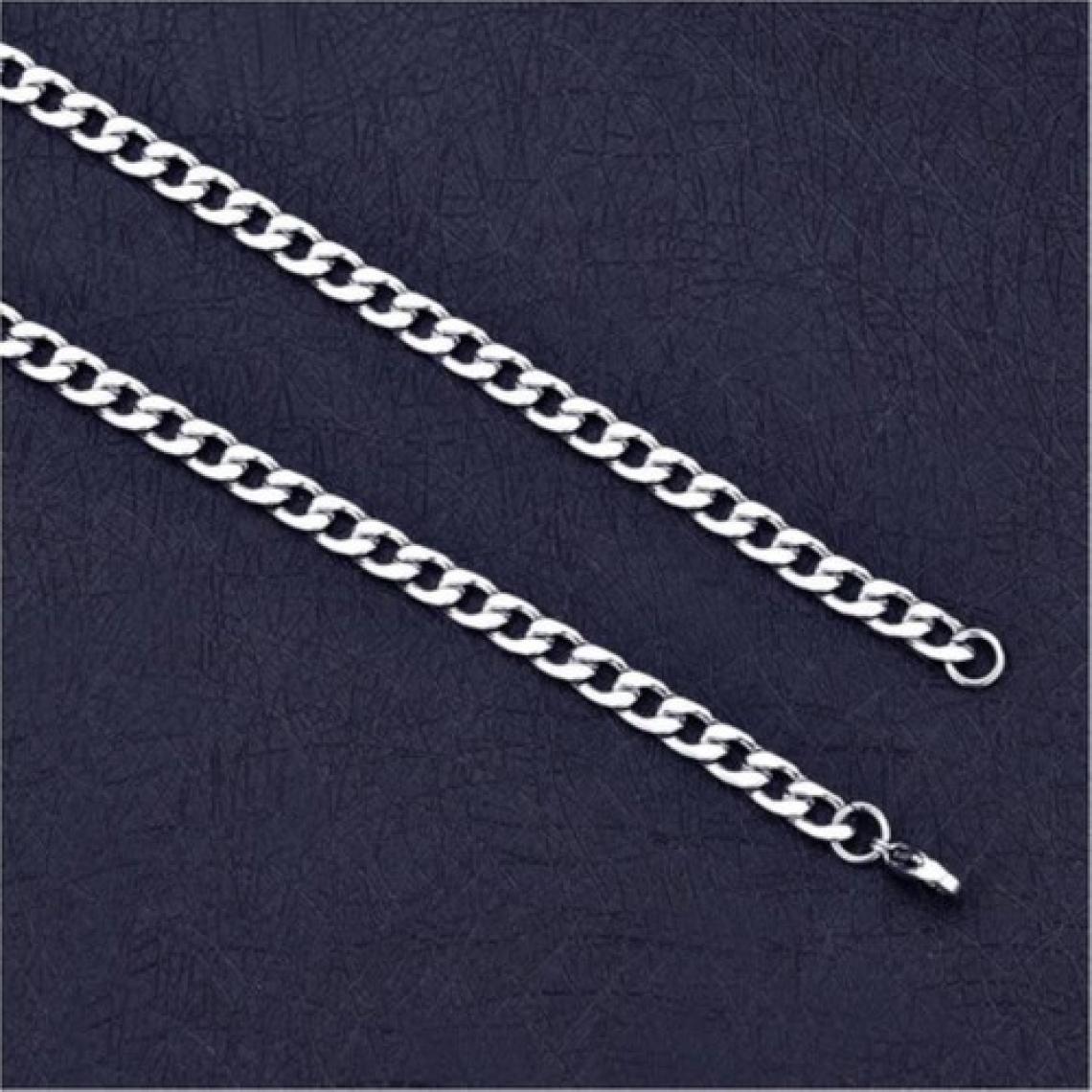 X-lady Accessories Gemici Erkek Zinciri Kolye 7 mm 56 cm Gümüş Renk