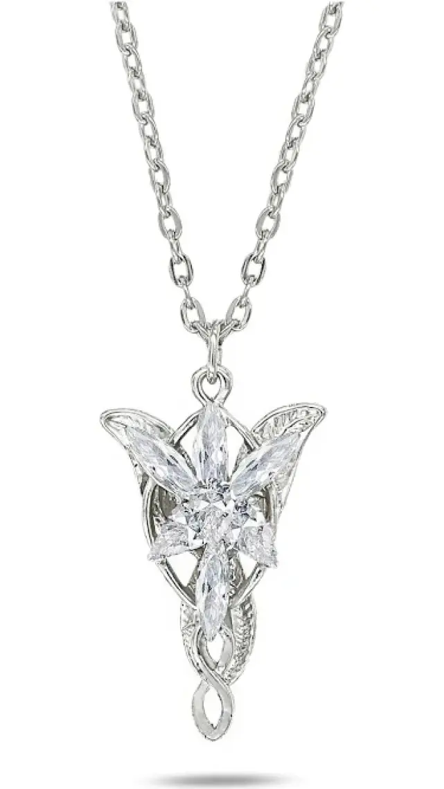 Gümüş Kaplama Akşam Yıldızı Evenstar- Arwen Kolye - M248