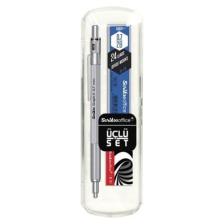 Scrikss Versatil Kalem Graph-X 0.7 Saten Gri 3 Lü Set