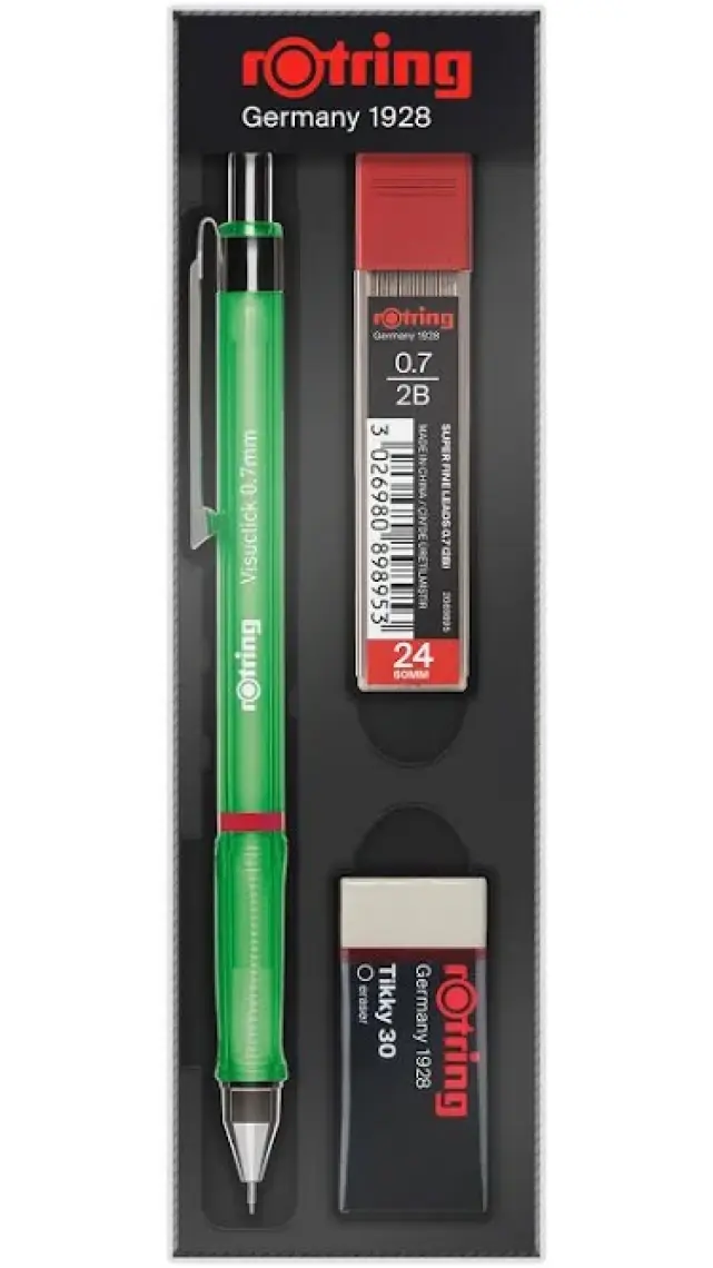 Rotring Visuclick 0.7 mm Yeşil Versatil Okul Seti