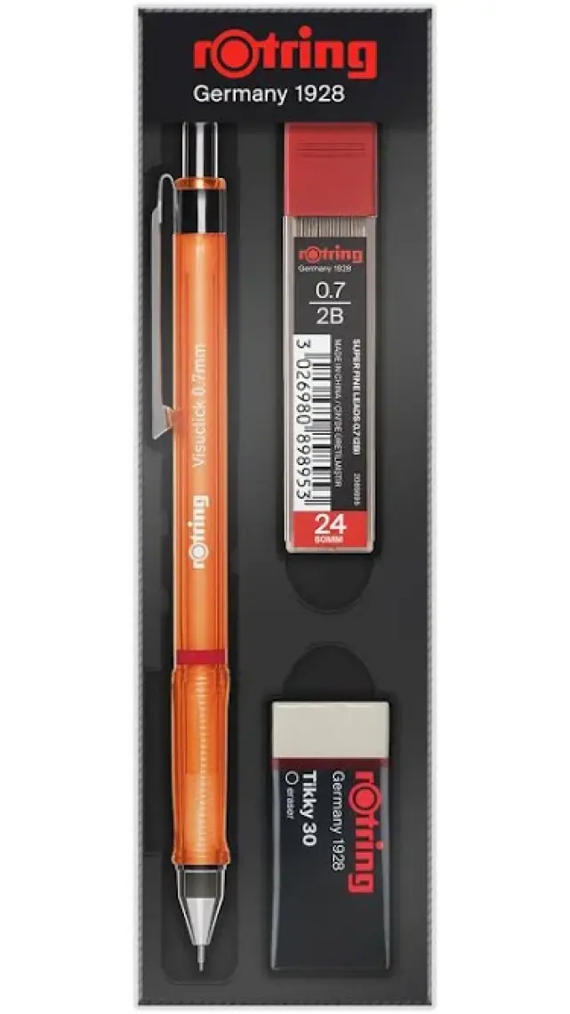 Rotring Visuclick 0.7 mm Turuncu Versatil Okul Seti