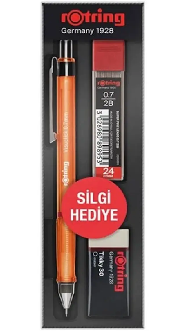 Rotring Visuclick 0.7 mm Turuncu Versatil Okul Seti