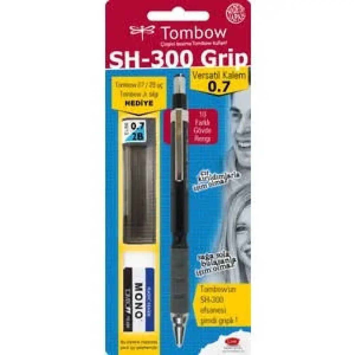 Tombow Sh 300 Grip Versatil Okul Seti Siyah Gr11