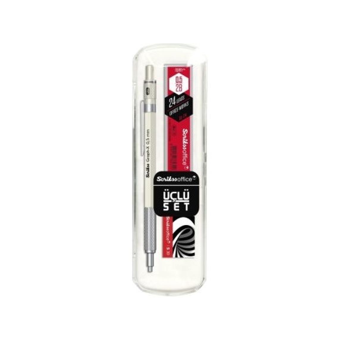 Scrikss Graph-x 3'lü Versatil Kalem Seti, 0.5 mm Beyaz