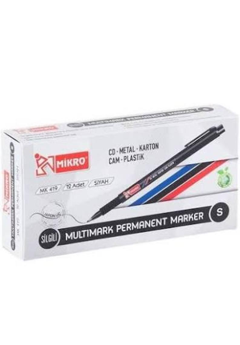 Mikro Mk-419 Permanent Kalem S Siyah