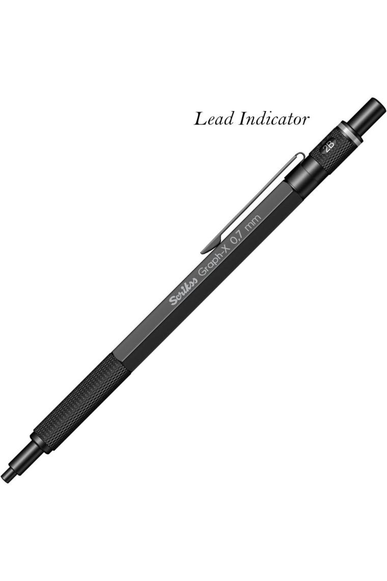 Scrikss Graph-X Metal Versatil Kalem 0.7 mm Mat Siyah