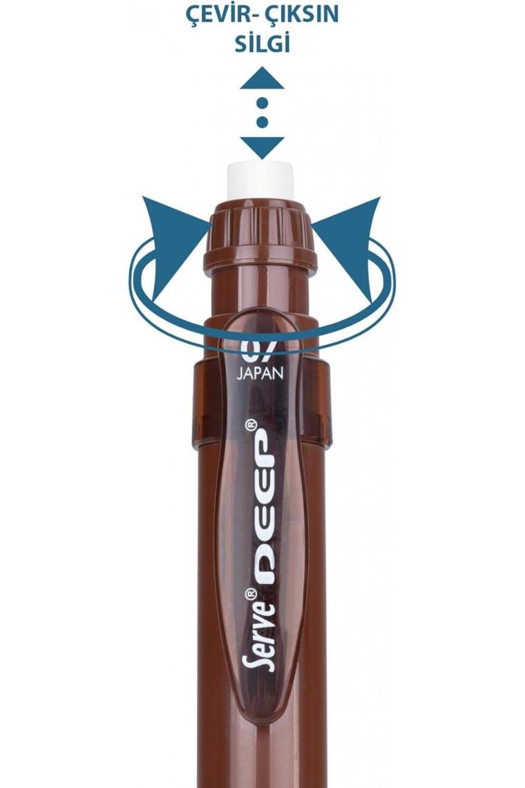 Deep Natural Colors 0.7mm Mekanik Kurşun Kalem - Toprak Kahverengi