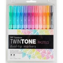 Twintone 12'li Çift Taraflı Markör - Pastel Renkler