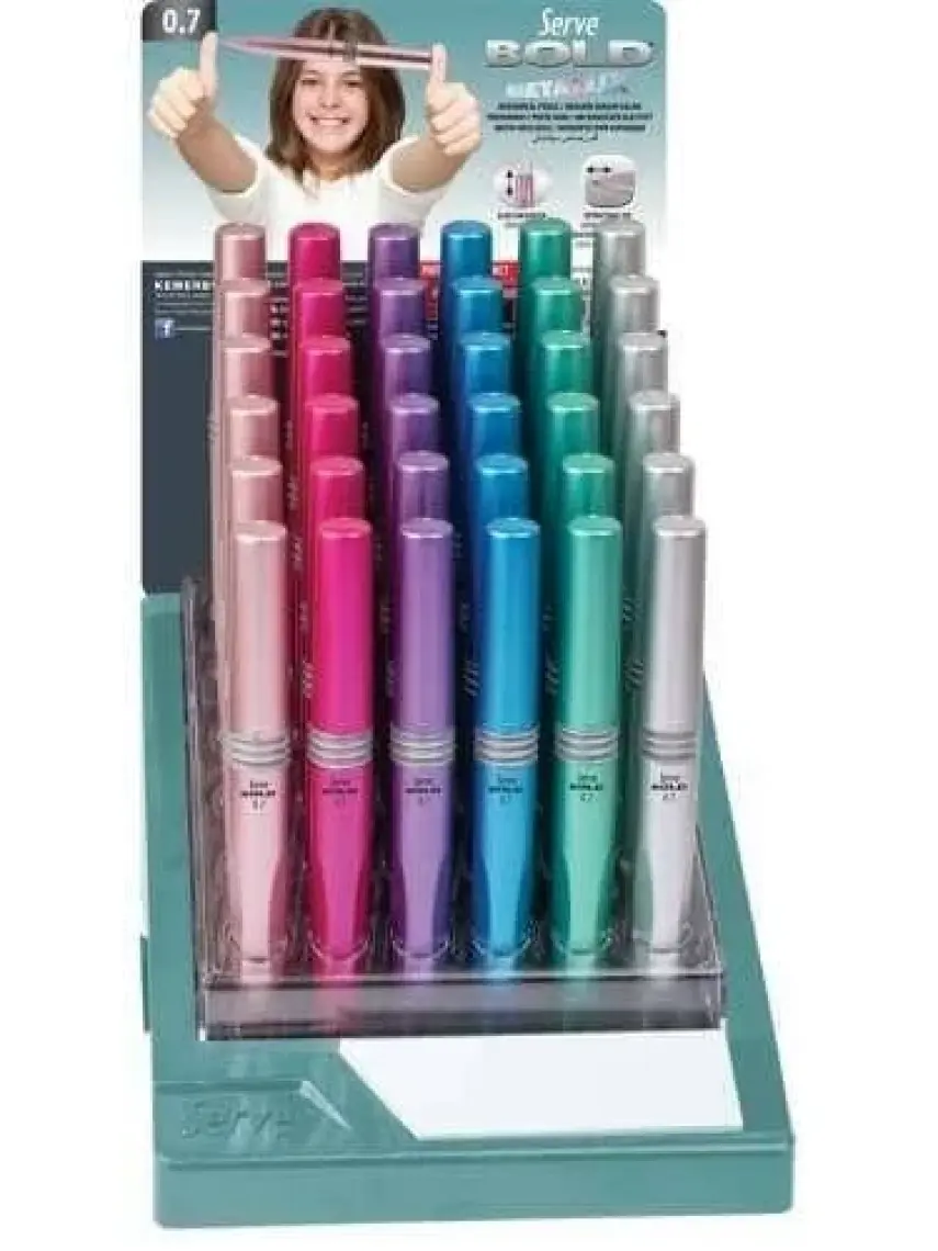 Serve Bold Mekanik Kurşun Kalem 0,7Mm Metalik Mavi