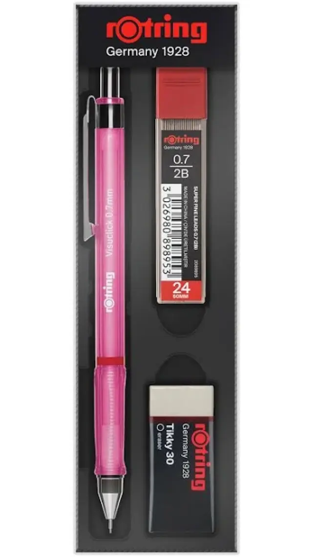 Rotring Visuclick 0.7 mm Pembe Versatil Okul Seti