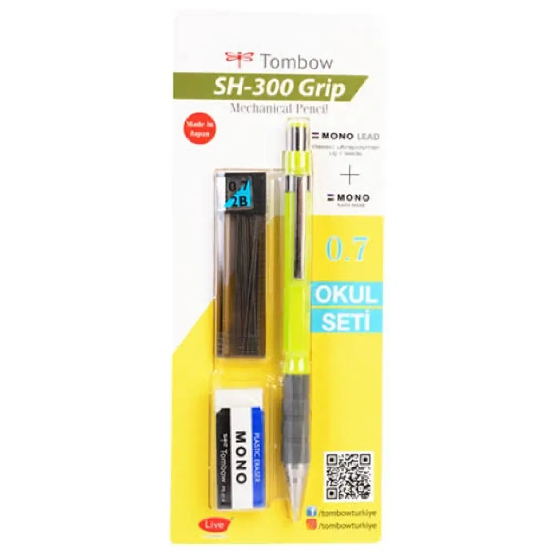 Tombow Sh 300 Grip Versatil Okul Seti Lacivert Gr44