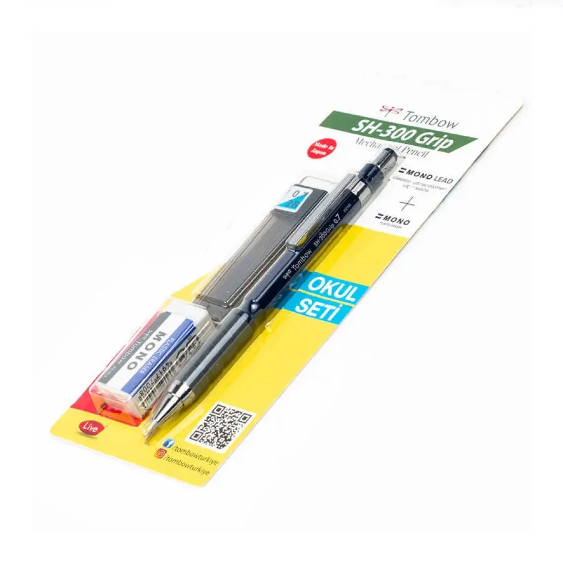 Tombow Sh 300 Grip Versatil Okul Seti Lacivert Gr44