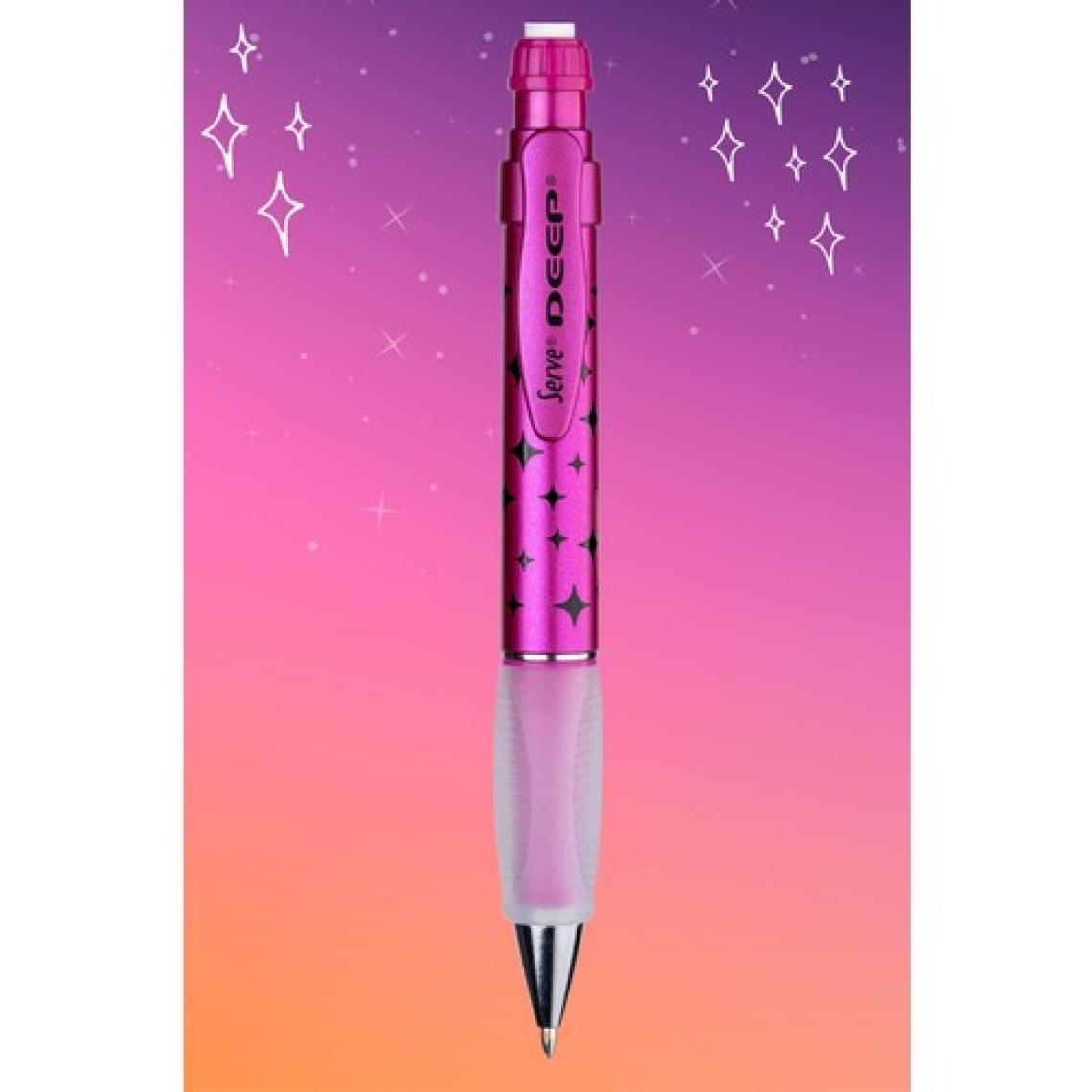 Serve Deep Versatil Kalem Uzay Temalı - Metalik Pembe