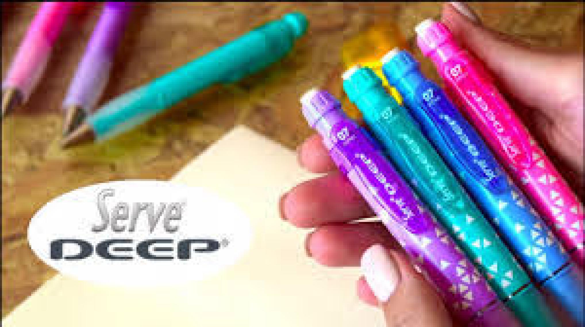 Serve Deep 0.7 mm Şeker Pembe Kauçuk Tutuşlu Mekanik Kurşun Kalem – Okul ve Ofis Kullanımına Uygun Dayanıklı Tasarım