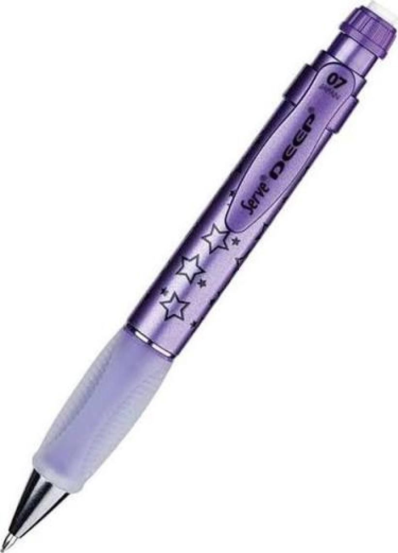 Serve Deep Versatil Kalem Metallic Mor Yıldız Temalı Uzay 0.7 mm 3755