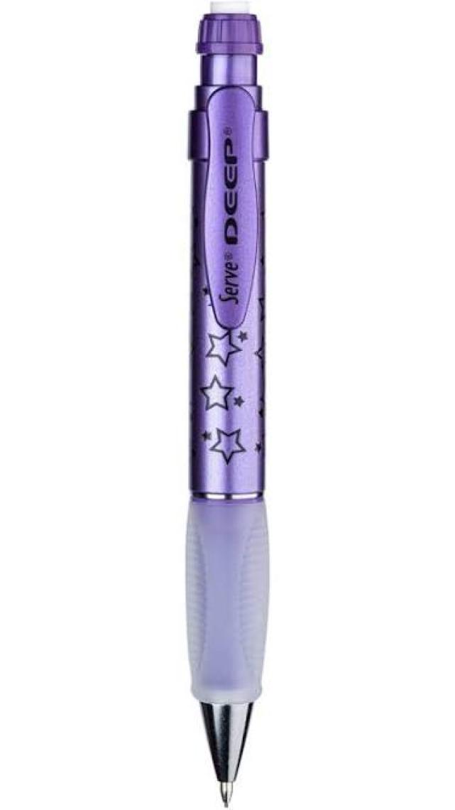 Serve Deep Versatil Kalem Metallic Mor Yıldız Temalı Uzay 0.7 mm 3755