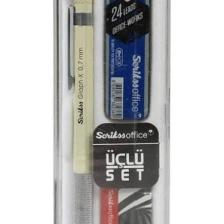 Scrikss Beyaz Graph-x 0.7 mm Kalem Silgi Uç Seti