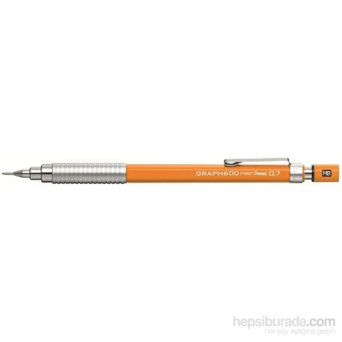 Pentel PG607-F Teknik Çizim ve Yazı İçin 0.7 mm Turuncu GraphGear 600 Versatil